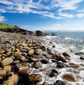Shore, Applecross Colour Art Greetings Card