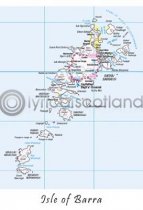 Barra - Barra Map Postcard