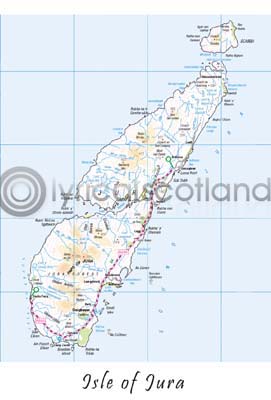 Jura - Jura Map Postcard