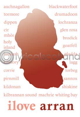 ilove arran postcard