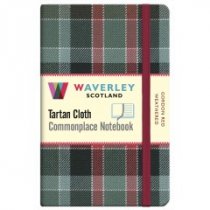 Tartan Cloth Notebook Pocket: Gordon Red Weathered