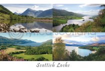 Scottish Lochs Composite Postcard