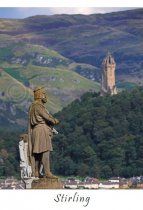 Stirling - Bruce & Wallace Monuments Postcard