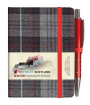 Tartan Cloth Notebook Mini: Castle Grey