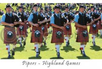Highland Games Postcard