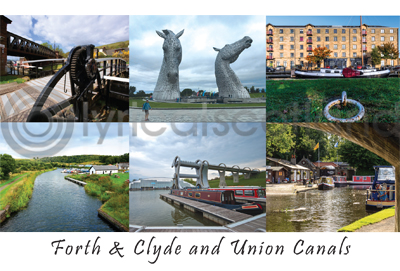 Forth & Clyde & Union Canals Composite Postard