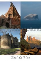 East Lothian Composite Postcard