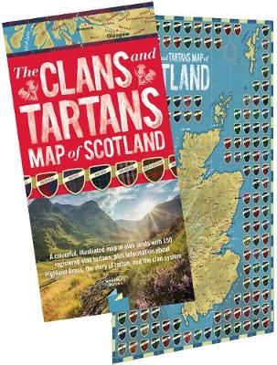 Clans and Tartans Map of Scotland- Folded