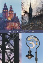 Glasgow Landmarks Comp, Glasgow Postcard