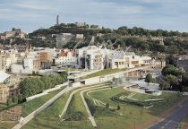 Scottish Parliament & Calton Hill, Edinburgh Postcard