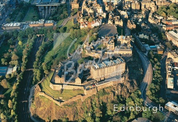 Edinburgh Castle from Air, Edinburgh Postcard