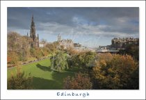 Scott Monument & Princes Street Gardens, Edinburgh Postcard