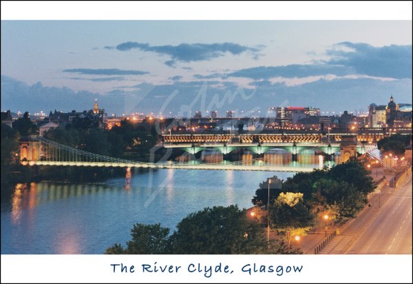 Bridges over Clyde, Glasgow Postcard