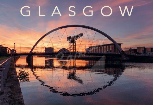 Clyde Arc & Clyde, Glasgow Postcard