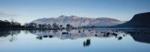 Skiddaw across Derwent Water, Lake District 2 Postcard