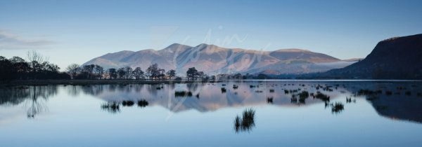 Skiddaw across Derwent Water, Lake District 2 Postcard
