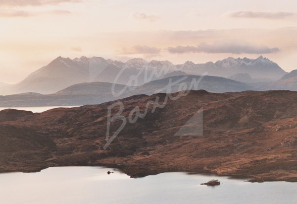 Cuillin Hills & Loch Dughaill, Isle of Skye 2 Postcard