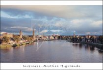 Inverness & River Ness, Highlands Postcard 1