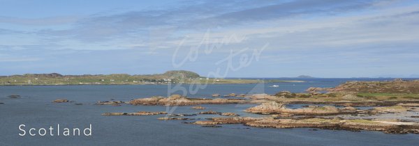Iona & Ross of Mull from Erraid Postcard
