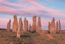 Calanais Standing Stones at dawn, Lewis Postcard