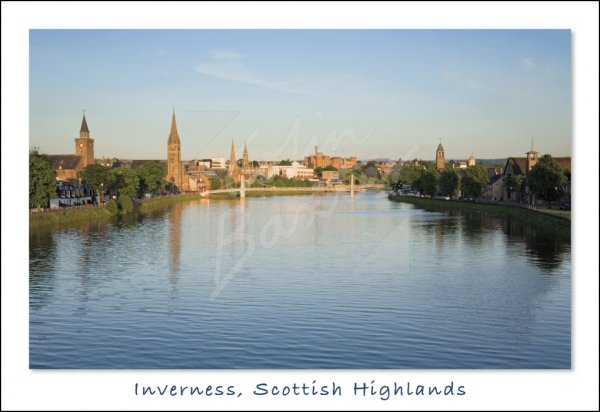 Inverness & River Ness, Highlands Postcard 2