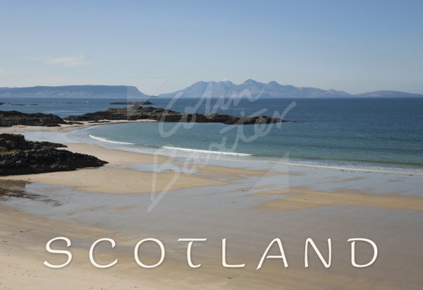 Eigg, Rum & Sands of Morar, Highlands Postcard