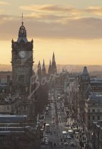 Princes Street at dusk, Edinburgh 1 Postcard