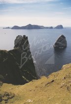 Hirta, Soay, Dun, Stac Lee from Boreray, St Kilda Postcard