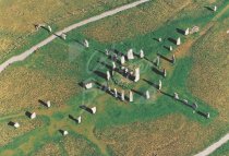 Calanais Standing Stones, Isle of Lewis From Air Postcard