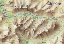 Map of Glencoe Postcard