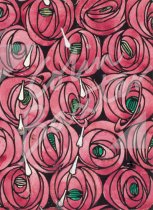 Rose & Teardrops Textile Design Gift Tag