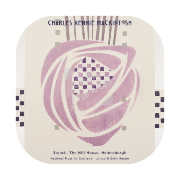 Mackintosh Stencil, Hill House Coaster
