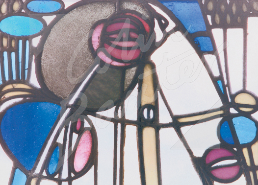 Mackintosh ' Rose Boudoir' Glass Panel Magnet