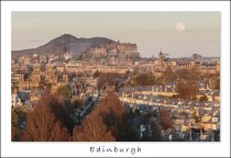 Arthur's Seat, Castle & City, Edinburgh Postcard