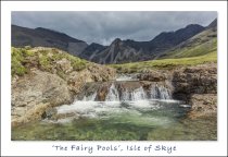 Fairy Pools, Cuillins, Skye Postcard