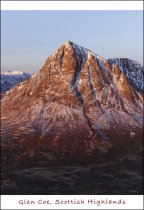 Buachaille Etive Mor, Glen Coe Postcard