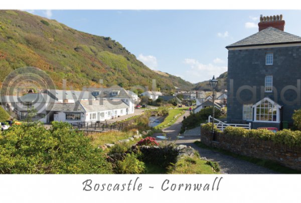 Boscastle Postcard, Cornwall