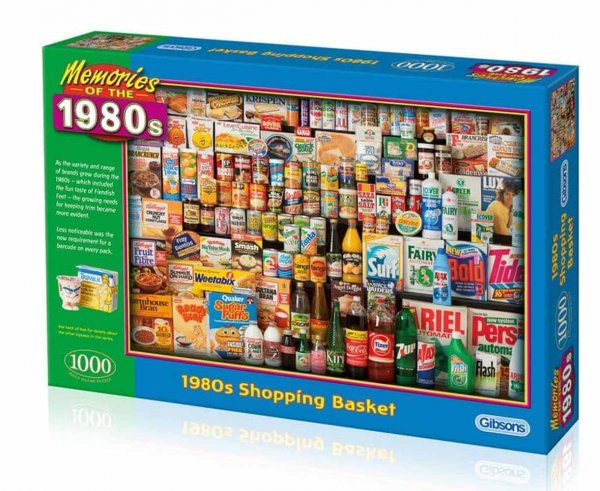Jigsaw 1980s Shopping Basket 1000pc
