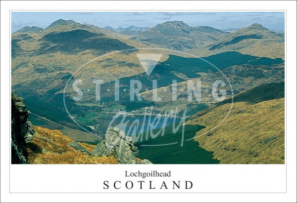 Lochgoilhead - Scotland, through Hills Above Postcard