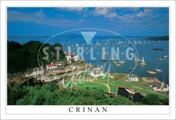 Crinan, Over Loch Crinan Postcard