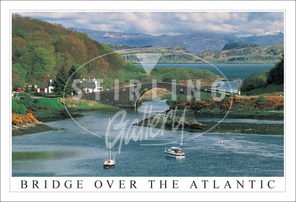 Bridge over the Atlantic, Clachan Bridge, Seil Postcard