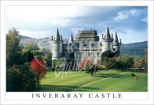 Inveraray Castle, Autumn Postcard