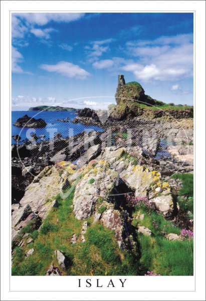 Dunyvaig Castle, Islay Postcard