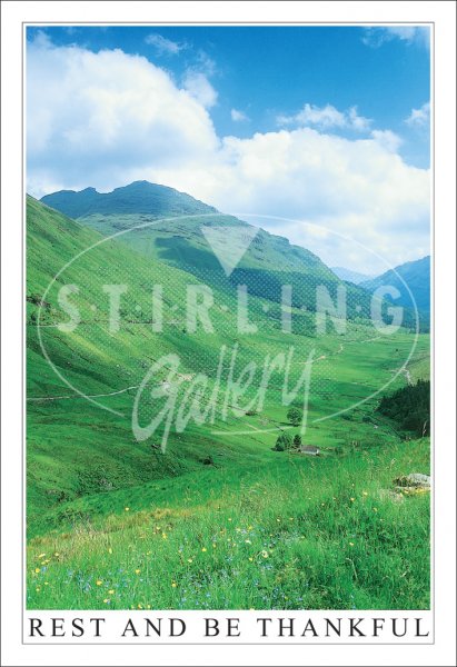 Rest and Be Thankful Postcard