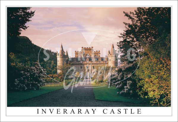 Inveraray Castle, from Garden Postcard