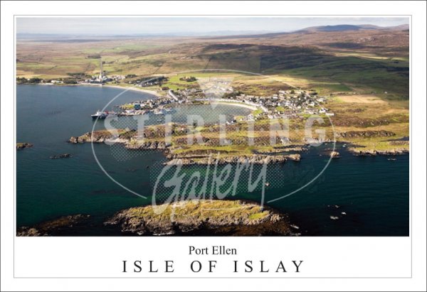 Port Ellen, Aerial view, Isle of Islay Postcard