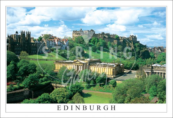 Edinburgh Castle and Art Galleries, Edinburgh Postcard