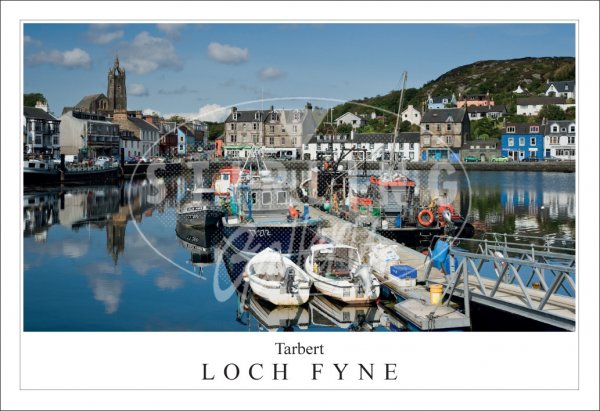 Tarbert, Loch Fyne, Harbour view Postcard