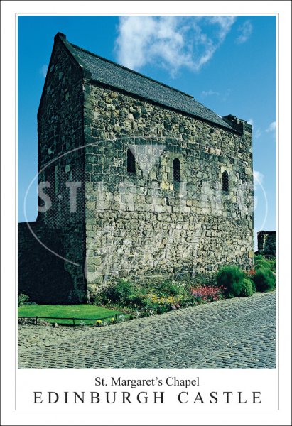 St. Margaret's Chapel - Edinburgh Castle Postcard