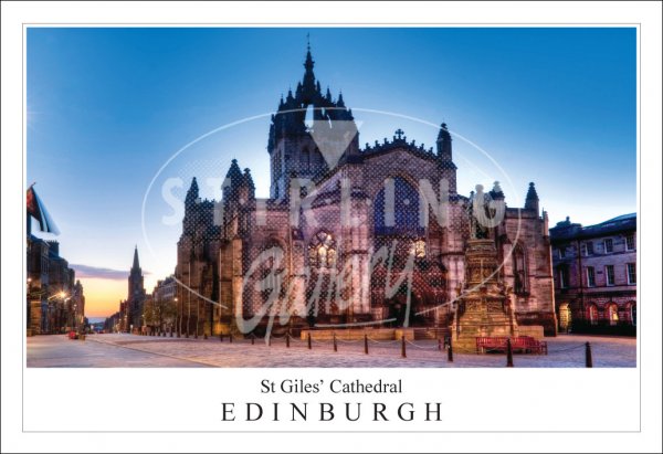 St Giles Cathedral - Edinburgh, Wideshot Postcard